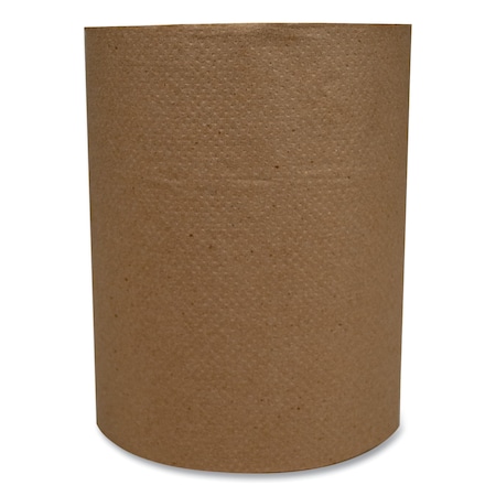 Morcon Hardwound Paper Towels, 1 Ply, Continuous Roll Sheets, 600 ft, Kraft, 12 PK MOR R12600